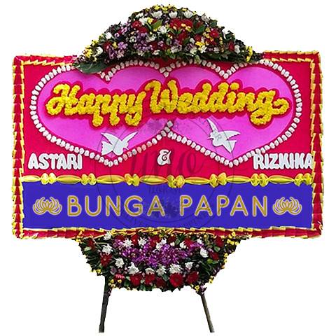 Bunga Papan Wedding - Bunga Papan Happy Wedding - Bunga Papan Pernikahan